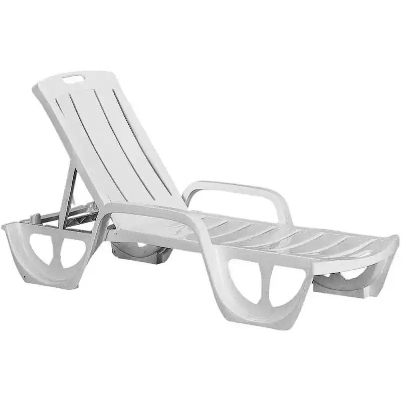 Meistverkauft CURVER FLORIDA Liegestuhl, 190 x 67 x 42 cm, hell grau 17180024