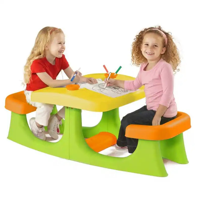 Bestseller KETER PATIO CENTER Kinder Piknicktisch, grün/orange 17192433