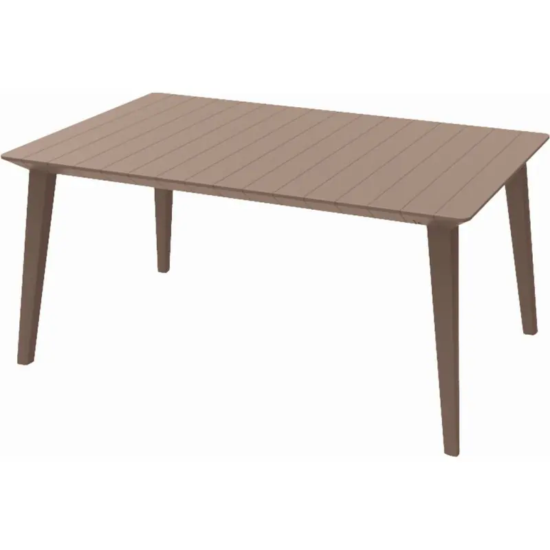 Echt ALLIBERT LIMA 160 Gartentisch, 157 x 98 x 74 cm, cappuccino 17202806
