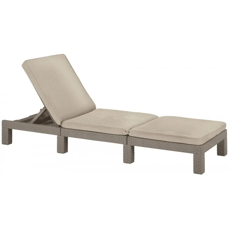 Schneller Versand ALLIBERT DAYTONA Sonnenliege, 195 x 65 x 22 cm, cappuccino 17192156