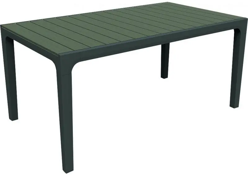 Sonderaktion KETER HARMONY Gartentisch, 160 x 90 x 74 cm, anthrazit/braun-grau 17201231