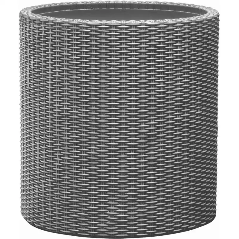 KETER SMALL CYLINDER Pflanzkübel, 28 x 28 x 28,3 cm, silbergrau 17197833 Letzte Chance