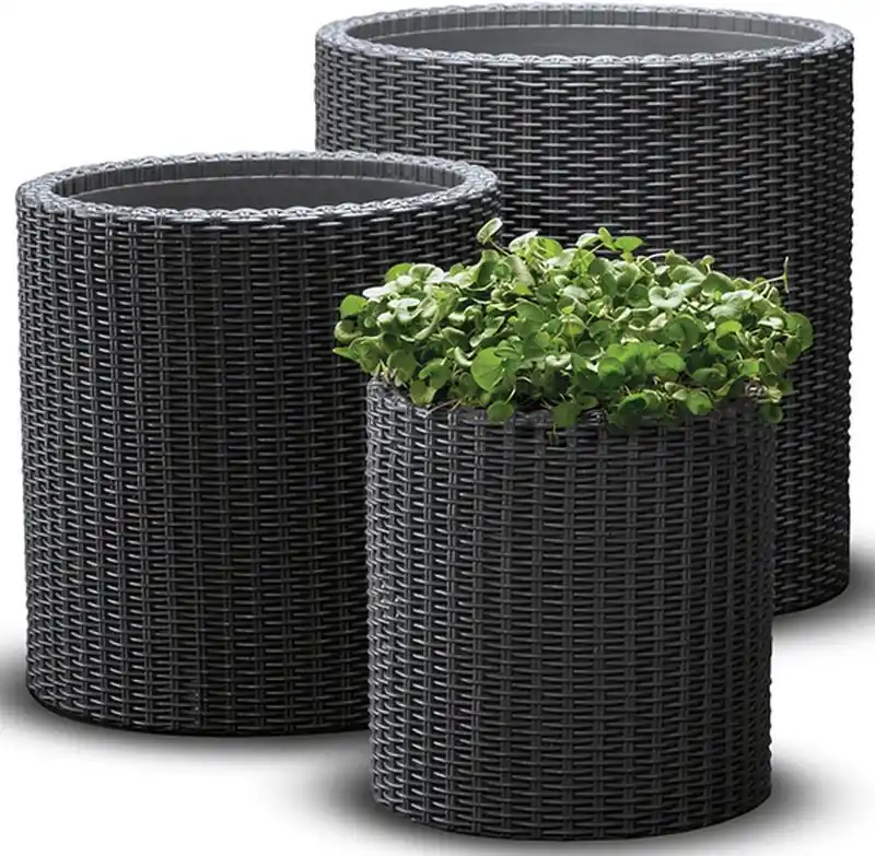 KETER S+M+L CYLINDER Pflanzkübel 3 St., anthrazit 17197934 Saisonangebot
