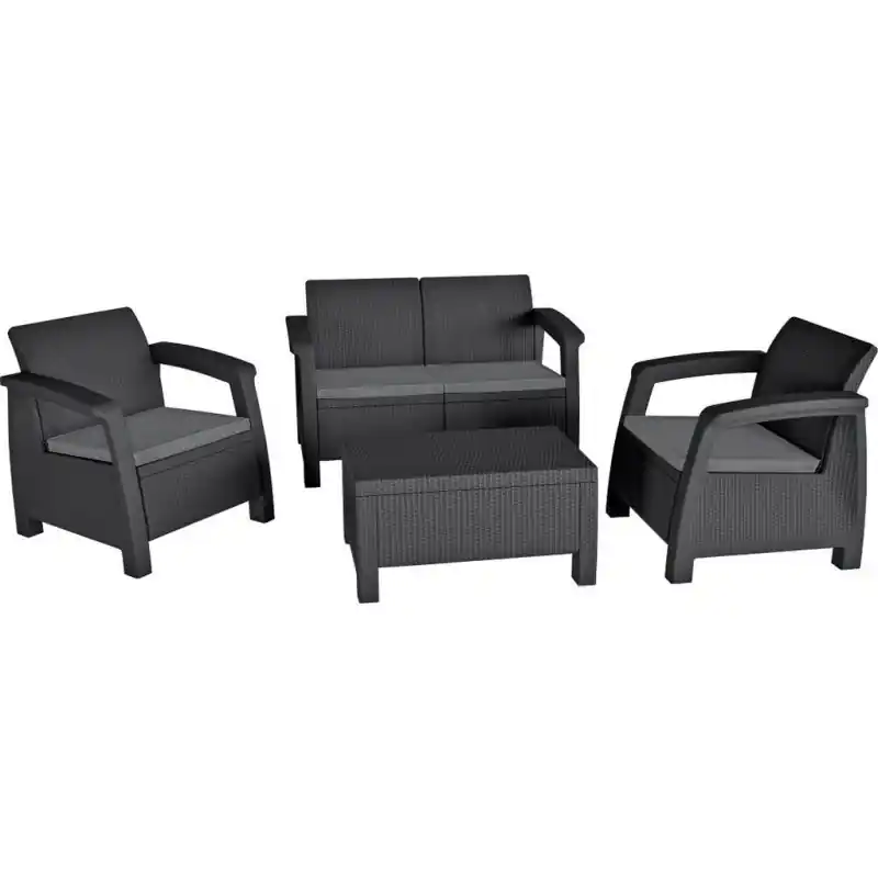 KETER BAHAMAS Lounge-Set, graphit/grau 17202269 Saisonangebot