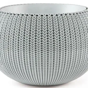 Angebot KETER COZIES M Pflanzenampel, 36 x 36 x 22,5 cm, grau 17202379