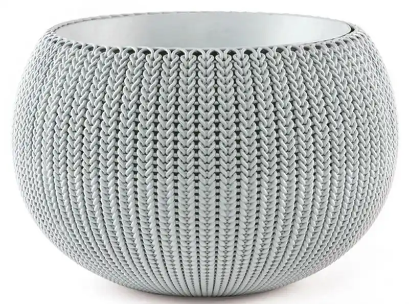 Angebot KETER COZIES M Pflanzenampel, 36 x 36 x 22,5 cm, grau 17202379