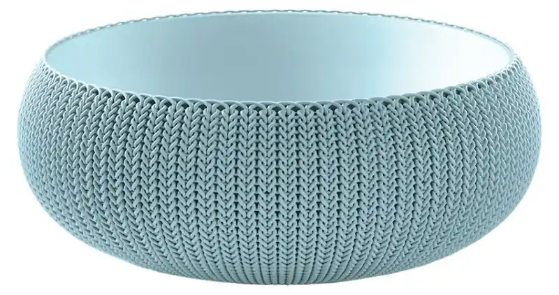 KETER COZIES L Blumentopf, 54 x 54 x 20,4 cm, hellblau 17202258 Mega-Angebot