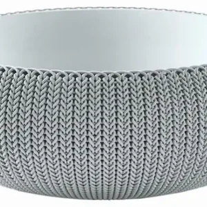 KETER COZIES L Blumentopf, 54 x 54 x 20,4 cm, grau 17202258 Direkt Vom Hersteller