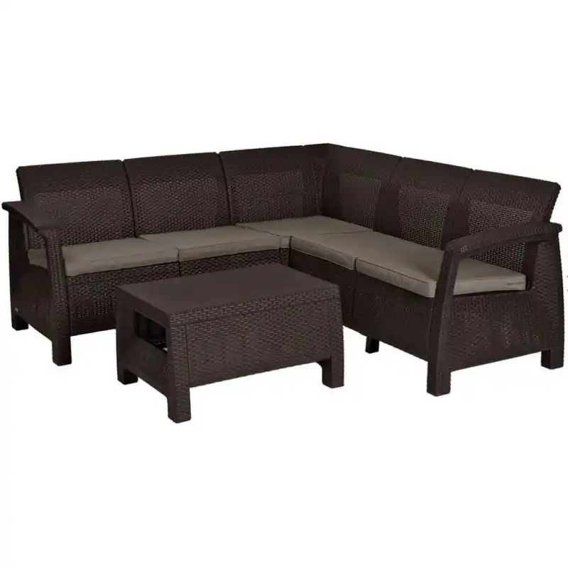 ALLIBERT CORFU RELAX Lounge-Set, braun/grau-beige 17202123 Bestseller