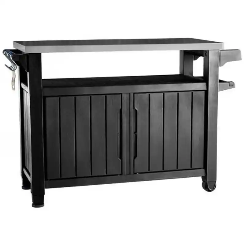 KETER UNITY XL 207L Beistelltisch/Grilltisch 2-türig, 134 x 52 x 90 cm, graphit 17202662 Jetzt Kaufen