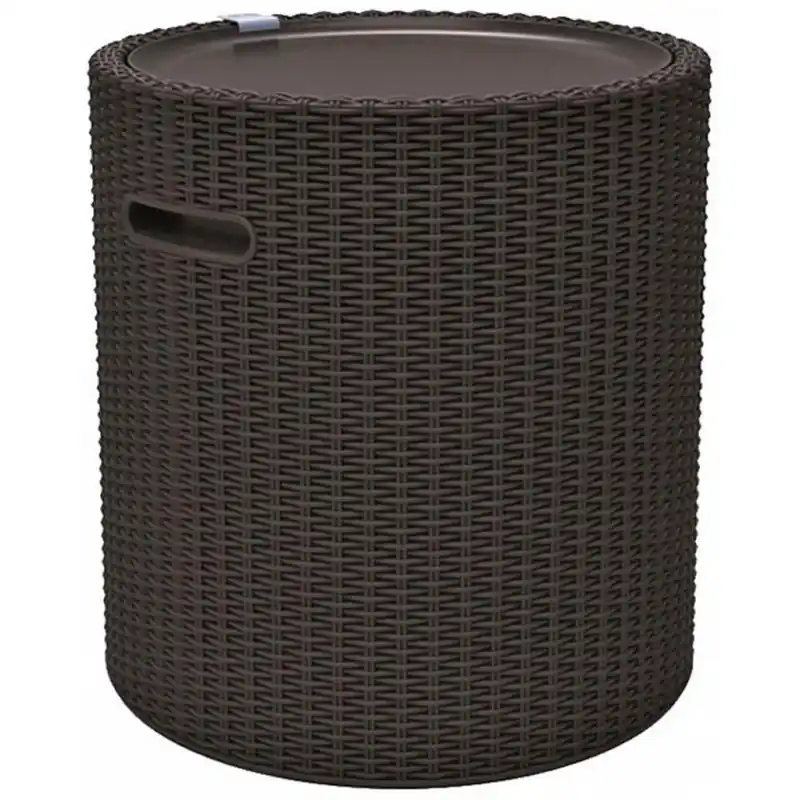 KETER COOL STOOL Kühlbox, 43,7 x 43,7 x 44,3 cm, braun 17200045 Neu