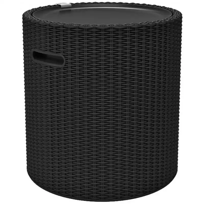 KETER COOL STOOL Kühlbox, 43,7 x 43,7 x 44,3 cm, anthrazit 17200045 Preisknaller