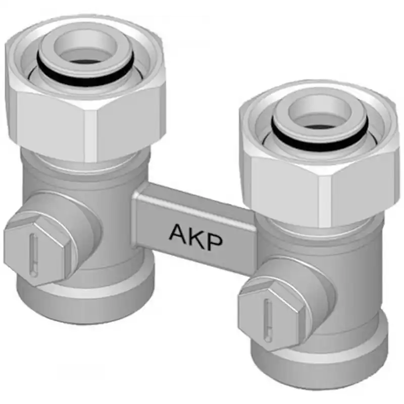 Kermi Zweirohrarmatur Durchgang ZV01050001 Schneller Versand