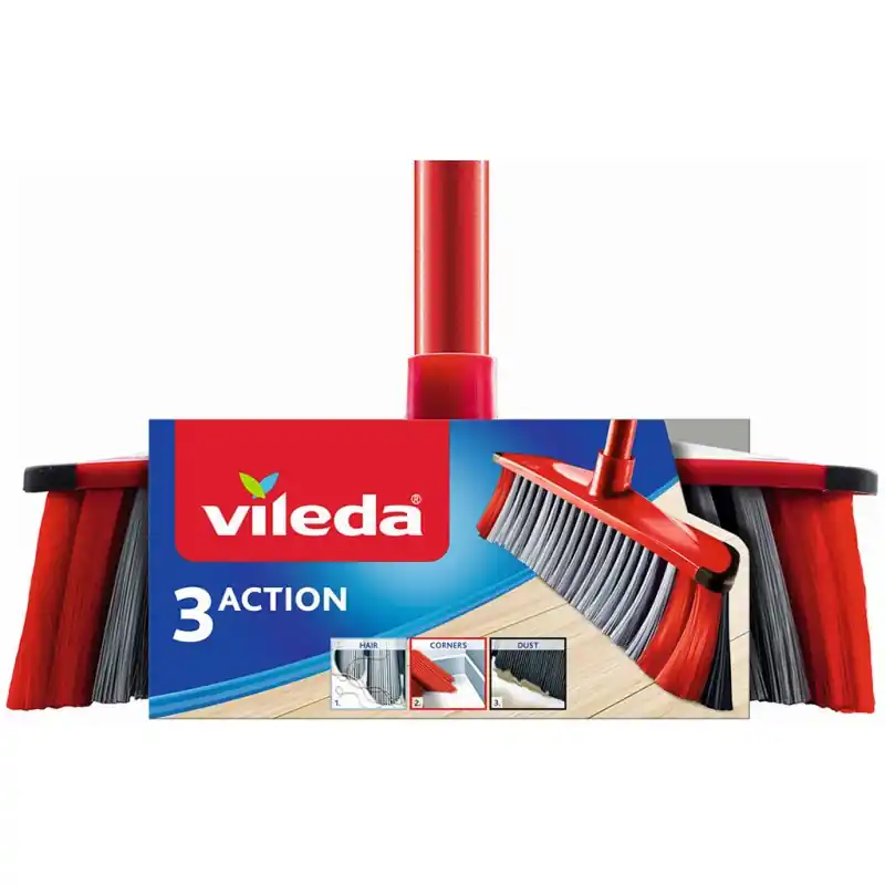 VILEDA 3 Action Besen 148064 Markenprodukt