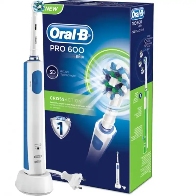 Sichere Zahlung ORAL-B Pro 600 Cross Action elektrische Zahnbürste
