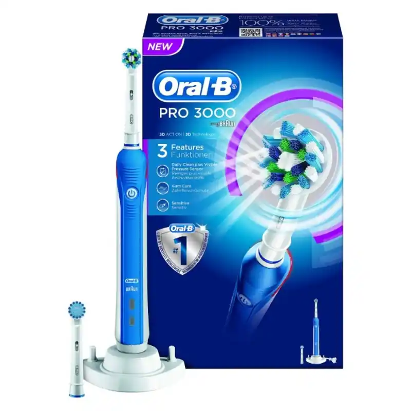 Zertifiziert ORAL-B Pro 3000 CrossAction elektrische Zahnbürste