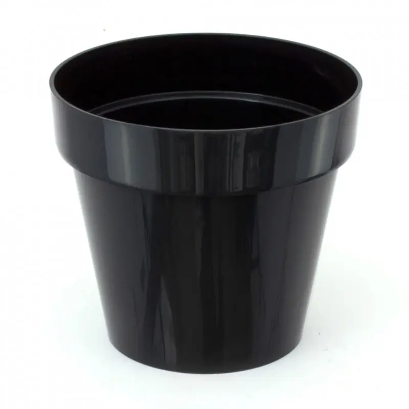 Neue Ware PROSPERPLAST CUBE SHINE Zimmerpflanzen 0,6 l schwarz glänzend DCUB110S