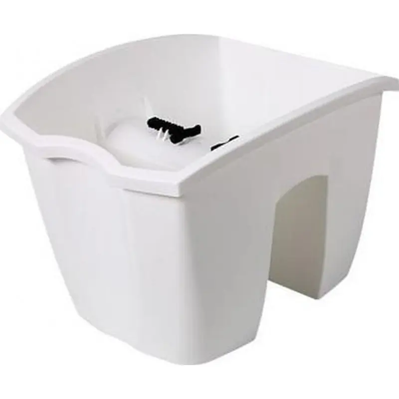 Angebot Prosperplast CROWN Balkontopf für Balkongeländer 24 x 28 x 20 cm, 7l, klein weiß DCRO240