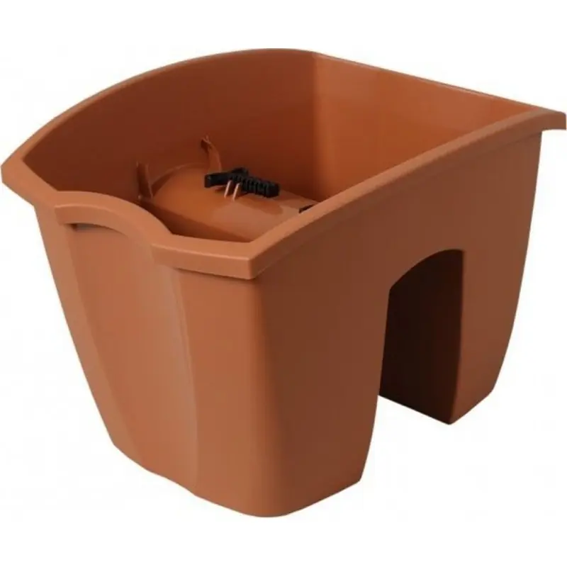 Schnäppchen Prosperplast CROWN Balkontopf für Balkongeländer 24 x 28 x 20 cm, 7l, terracotta DCRO240