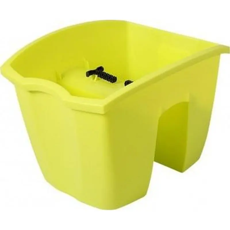 Heißes Angebot Prosperplast CROWN Balkontopf für Balkongeländer 24 x 28 x 20 cm, 7l, limette grün DCRO240