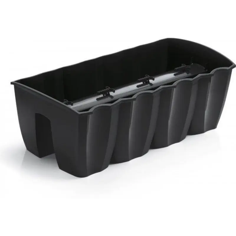 Begrenztes Angebot Prosperplast CROWN Balkontopf für Balkongeländer 58 x 28 x 20 cm, 18l, anthrazit,DCRO600