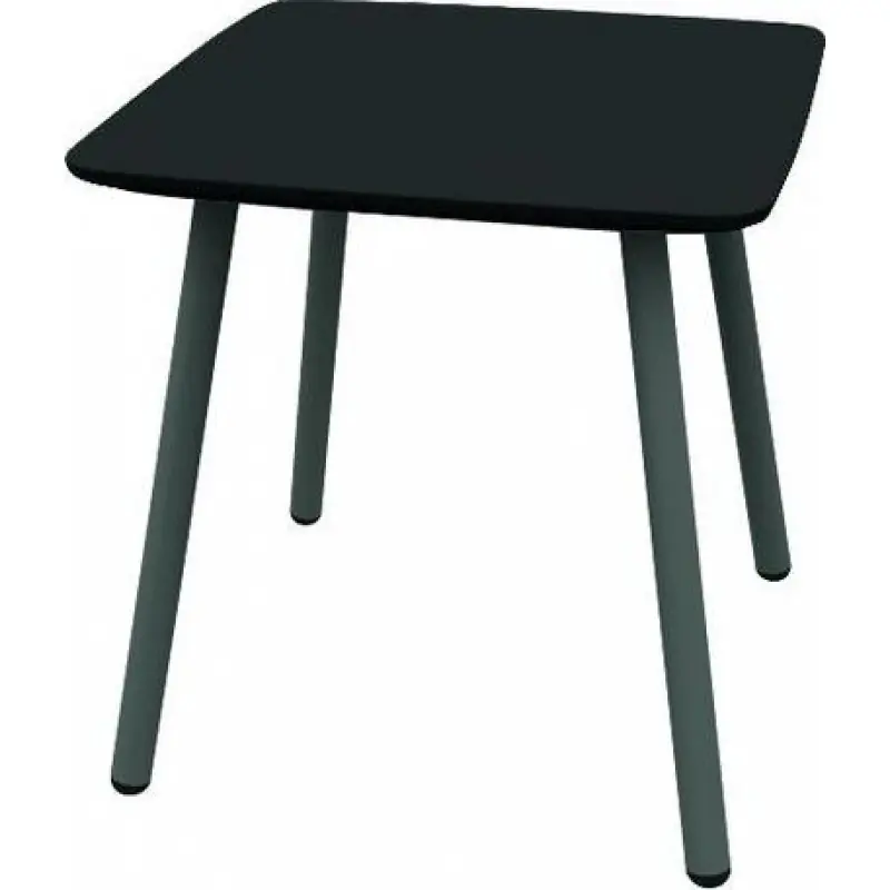 EVOLUTIF JULIEN Square Tisch 70 x 70 x 72 cm, Schwarz 17200308 Mega-Angebot
