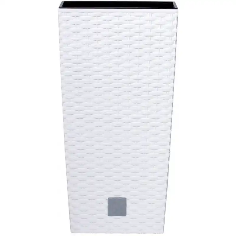 Prosperplast RATO SQUARE Blumentopf inkl. Einsatz 32cm, 49l, weiß DRTS325 Meistverkauft