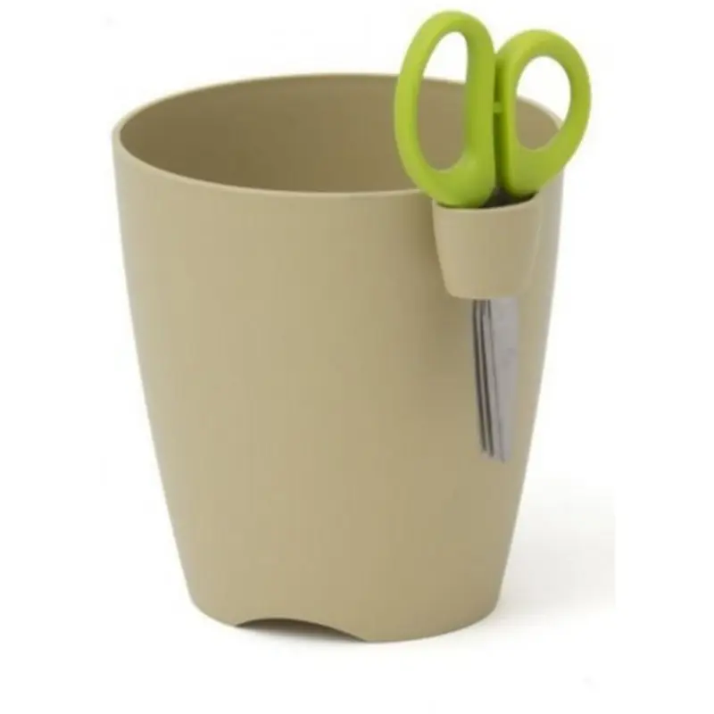 Nur Heute PROSPERPLAST LIMES UNO Kräutertopf Übertopf m. Schere 1,3 l creme DLU130