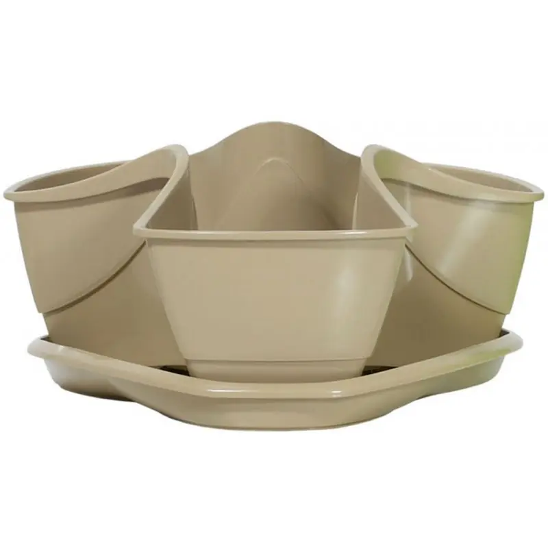PROSPERPLAST COUBI Blumentopf Kräutertopf 3 l, creme DKN3001 Nur Heute