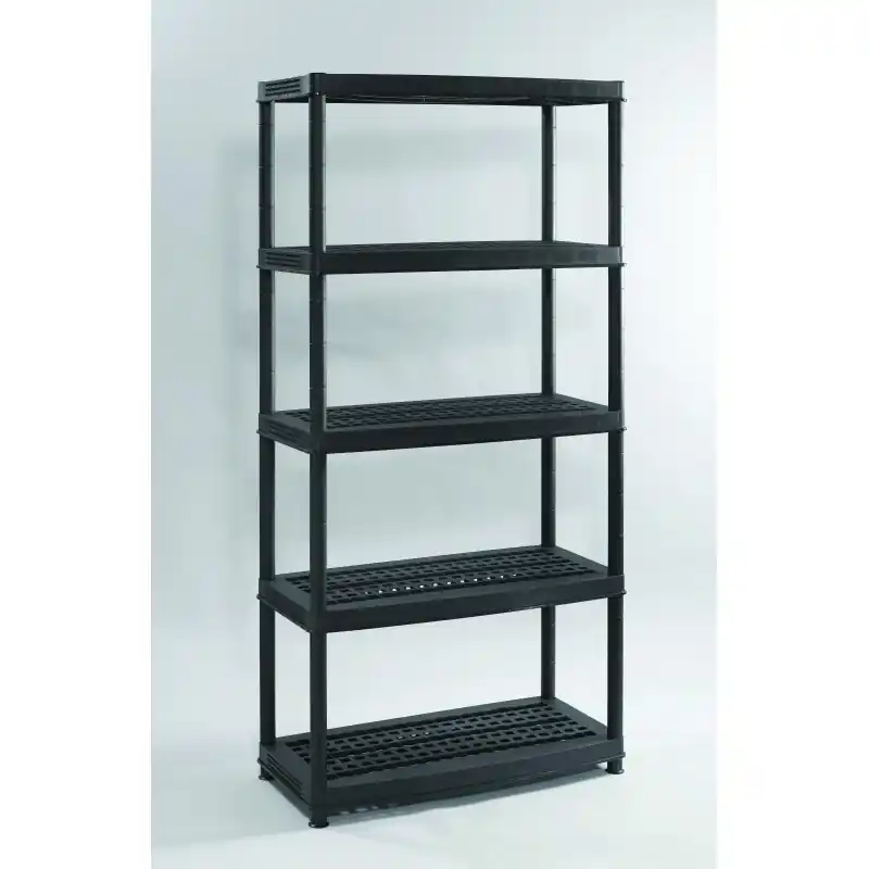 KETER Kunststoffregal MEGA, mit 5 Böden 91,5 x 45,5 x 184 cm schwarz 17601803 Sonderangebot