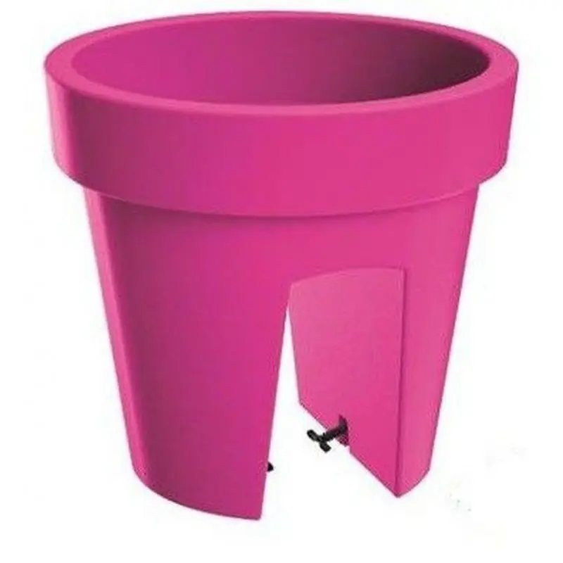 LOFLY RAILING Balkonkasten Geländertopf 5L, 24,5 x 24,5 x 22,5 cm fuchsia DLOFR250-235C Markenprodukt