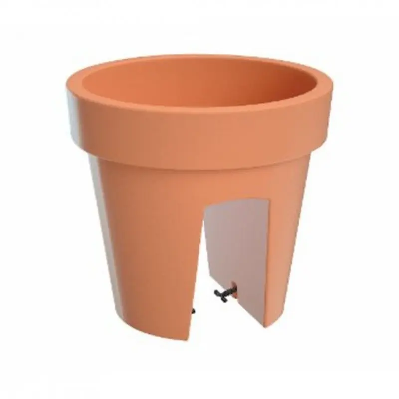 LOFLY RAILING Balkonkasten Geländertopf 5L, 24,5 x 24,5 x 22,5 cm teracota DLOFR250 Abverkauf