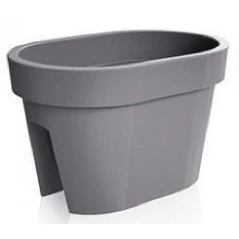 LOFLY RAILING Balkonkasten Geländertopf 12,3 L 39.6 x 26,6 x 25 cm grau DLOFR400-405U Sofort Bestellen