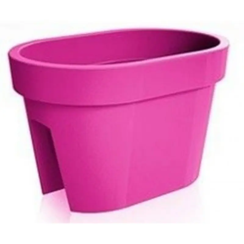 Nur Heute LOFLY RAILING Balkonkasten Geländertopf 12,3L,39.6 x 26,6 x 25 cm fuchsie DLOFR400-235C