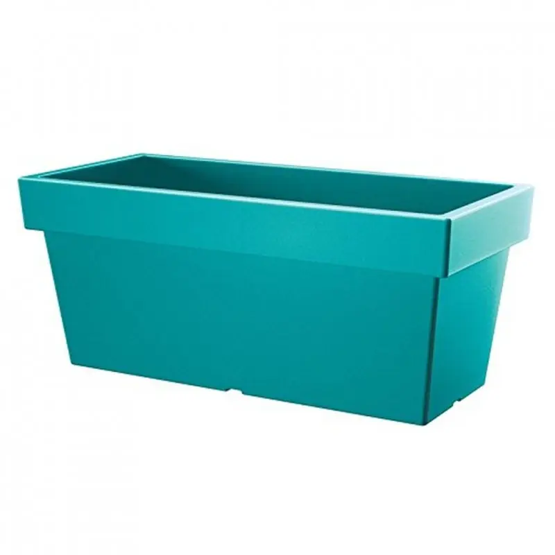 Highlight Pflanztopf Übertopf eckig LOFLY CASE Blumenkasten 8L türkis wetterfest DLOFC400