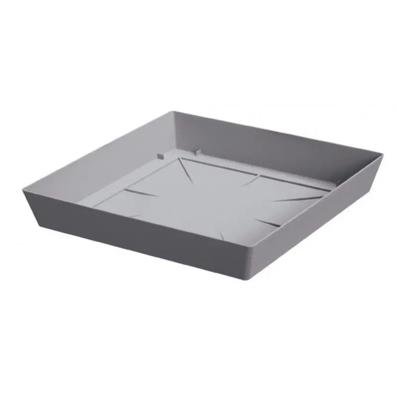 PROSPERPLAST LOFLY Untersatz eckig 20x20x3,2cm, grau PPLFQ200 Schneller Versand