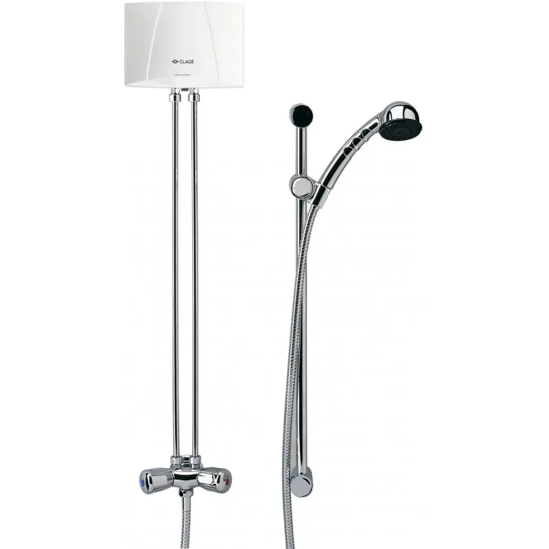 CLAGE M4/BGS 4,4W /230V Klein-Durchlauferhitzer mit Duschmischbatterie /Brausegarnitur Neu Im Sortiment