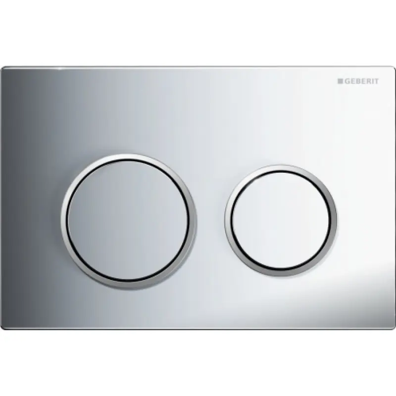 GEBERIT OMEGA 20 Betätigungsplatte, chrom hochglanz/chrom seidenglanz 115.085.KH.1 Neu Im Sortiment