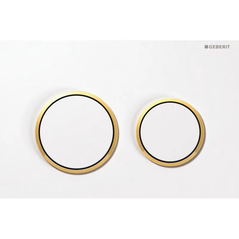 GEBERIT OMEGA 20 Betätigungsplatte, weiß/gold 115.085.KK.1 Markenprodukt