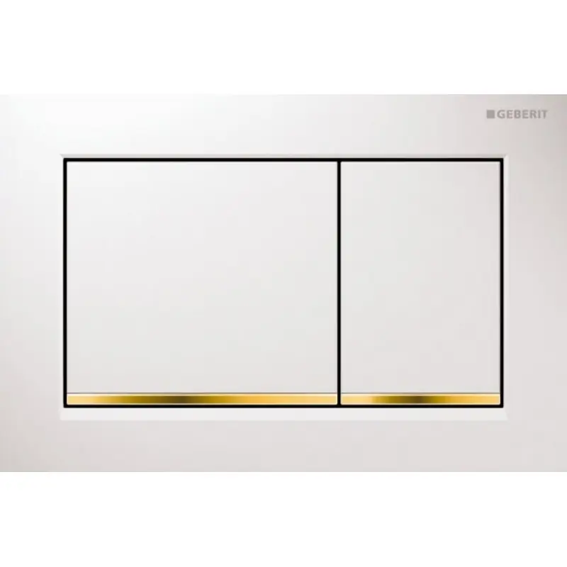 GEBERIT OMEGA 30 Betätigungsplatte, weiß/gold 115.080.KK.1 Preisknaller