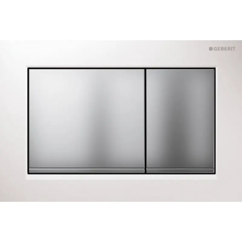 Garantierte Lieferung GEBERIT OMEGA 30 Betätigungsplatte, weiß/chrom seidenglanz 115.080.KL.1