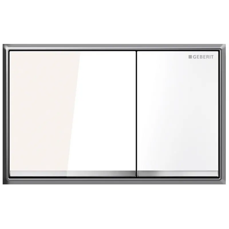 Jetzt Bestellen GEBERIT OMEGA 60 Betätigungsplatte, zink/ glass weiß 115.081.SI.1