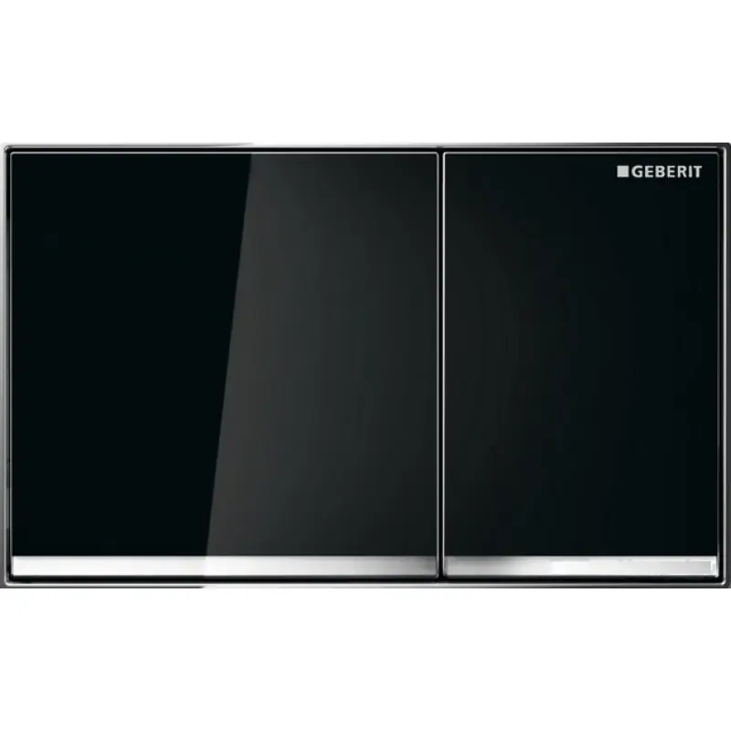 Meistverkauft GEBERIT OMEGA 60 Betätigungsplatte, zink/ glass schwarz 115.081.SJ.1
