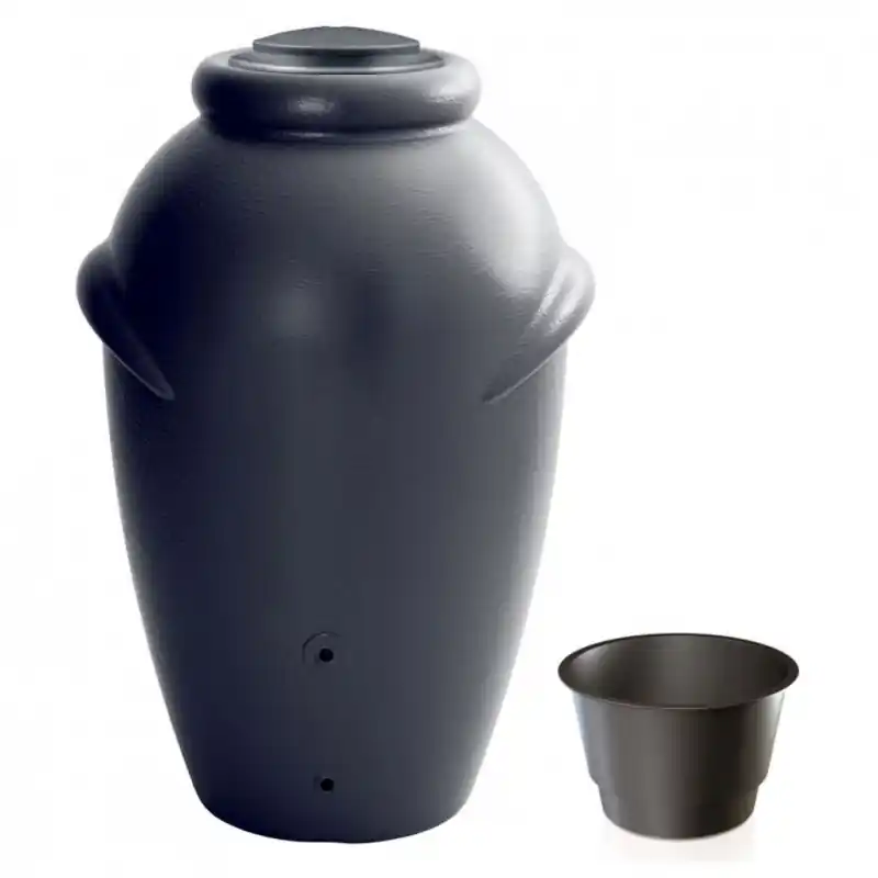 Preis Gesenkt Prosperplast AQUACAN Regenwassertonne Amphore anthrazit 360 L, Wassertank ICAN360-S433