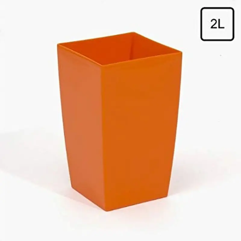 Online Kaufen Pflanzkübel COUBI Blumentopf Pflanzbehälter mit Einsatz viereckig 2l, orange DUW120