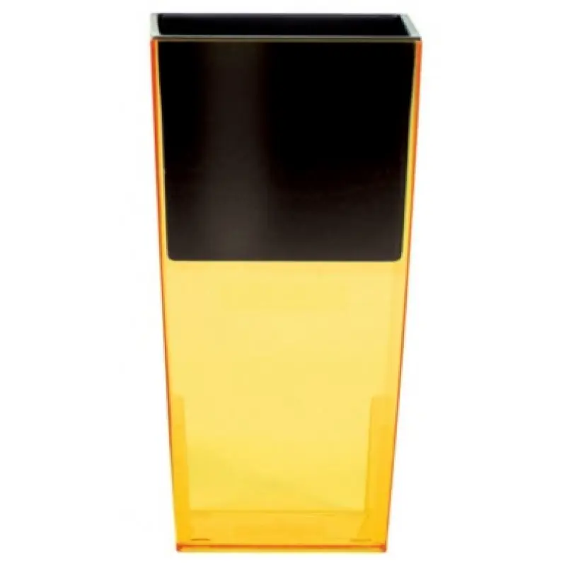 PROSPERPLAST Blumentopf URBI SQUARE Übertopf +inkl. Einsatz 4 L, orange DURS140P Highlight