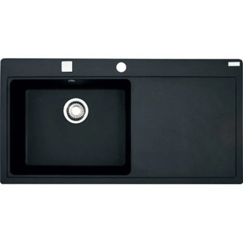 Franke Mythos MTG 611 Fragranit DuraKleenPlus Onyx, Becken links, mit Lochbohung Versand Am Gleichen Tag