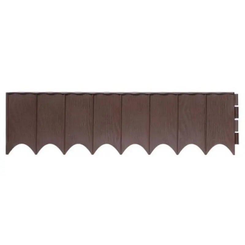 Expressversand Prosperplast GARDEN FENCE Beeteinfassung Palisade Rasenkante 595x16cm braun IKRR-R222