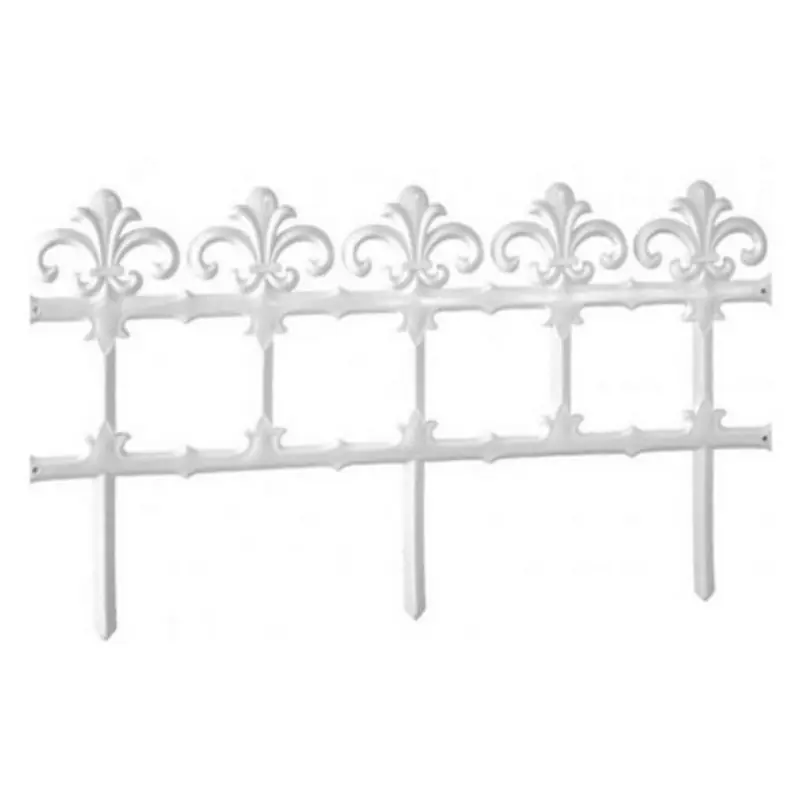 Prosperplast GARDEN ART Gartenzaun 372x34cm weiß IPLB-S449 Direktkauf