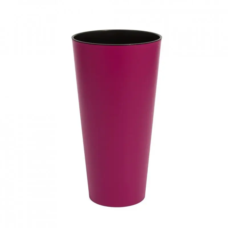 Blumenvase Blumentopf inkl. Einsatz TUBUS SLIM Pflanzsäule 15 L purpur matt DTUS250 Direktkauf